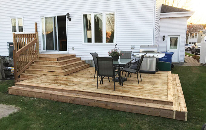 Construction patio en bois